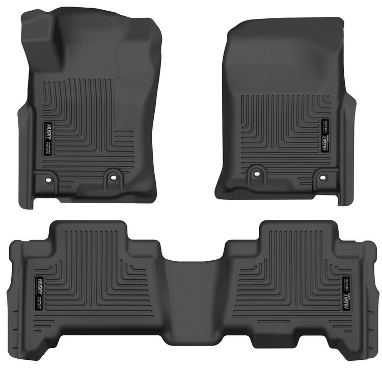 99571 WeatherBeater Front & 2nd Row Floor Liners for 2013-2024 Toyota 4Runner and 2014-2023 Lexus GX460 [Black]