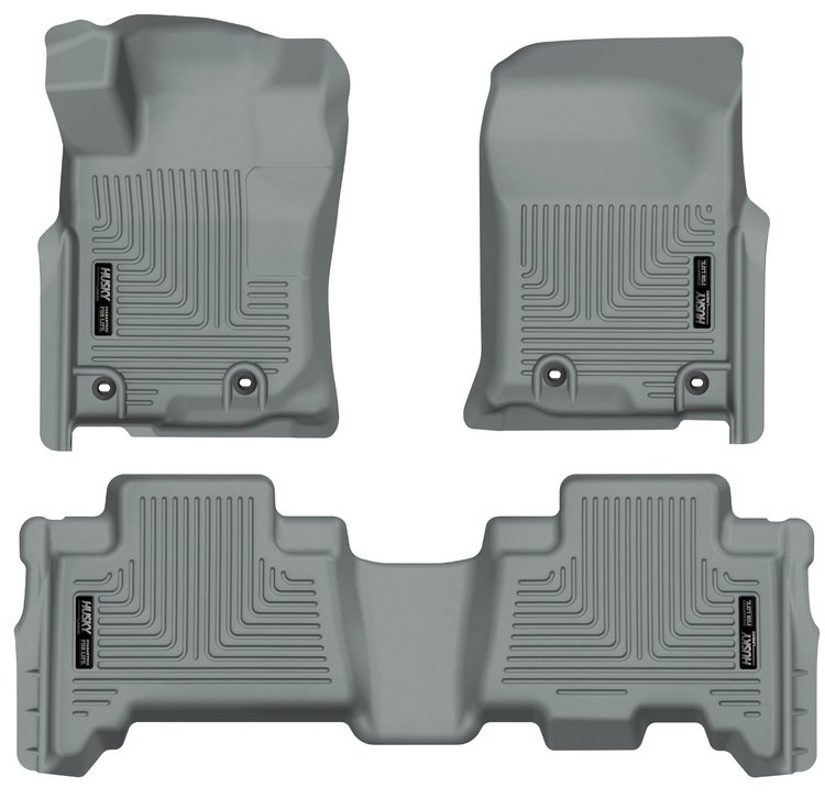 99572 WeatherBeater Front & 2nd Row Floor Liners for 2013-2024 Toyota 4Runner and 2014-2023 Lexus GX460 [Grey]