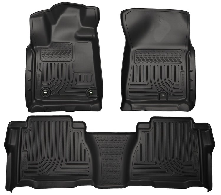 99591 WeatherBeater Front & 2nd Row Floor Liners for 2012-2013 Toyota Tundra and 2012-2013 Toyota Tundra CrewMax [Black]