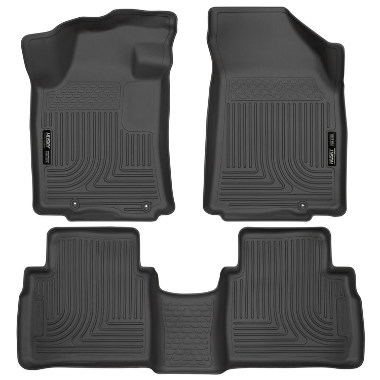 99621 WeatherBeater Front & 2nd Row Floor Liners for 2016-2021 Nissan Maxima [Black]