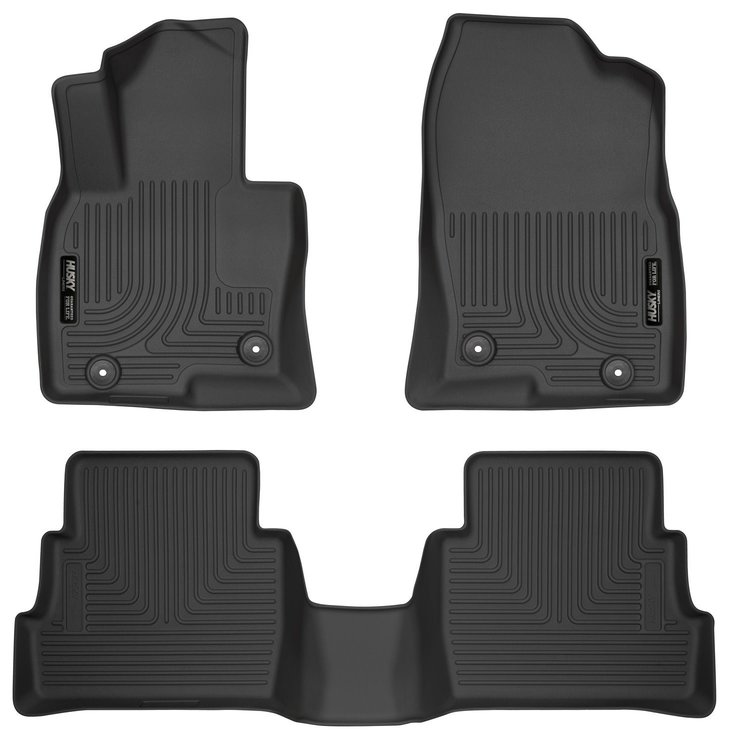 99791 WeatherBeater Front & 2nd Row Floor Liners for 2014-2021 Mazda Models [Black]