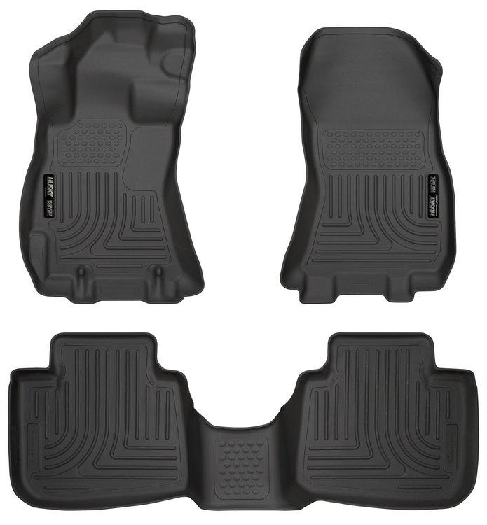 99841 WeatherBeater Front & 2nd Row Floor Liners for 2013-2014 Subaru Legacy and 2013-2014 Subaru Outback [Black]