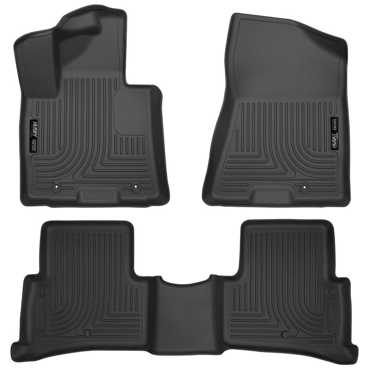 99891 WeatherBeater Front & 2nd Row Floor Liners for 2017-2022 Kia Sportage and 2019-2021 Hyundai Tucson [Black]