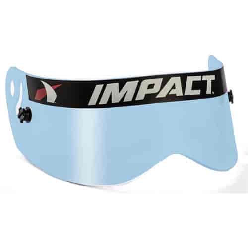 Champ & Nitro Helmet Visor Blue Chrome