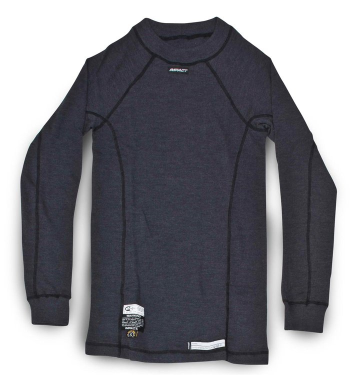 Underwear - Top, Long Sleeve, 3X-Large, Grey