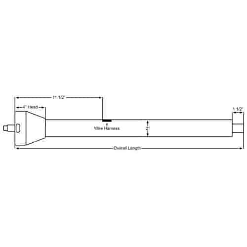 Universal Straight Floor Mount Steering Column Length: 16"