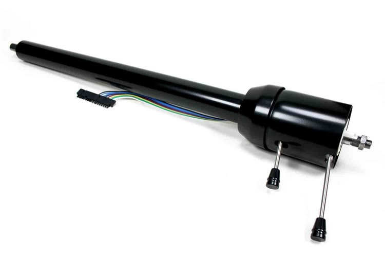 CUSTOM 57 Chevy Tilt Black Powder Coated Column