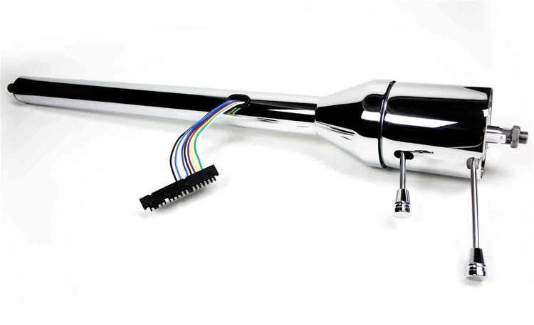 CUSTOM 1967-72 Chevy Truck Tilt Floor Shift with Rack - Chrome