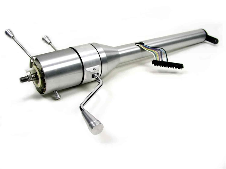 CUSTOM 1955-59 Chevy Truck Tilt Column Shift - Brushed Aluminum