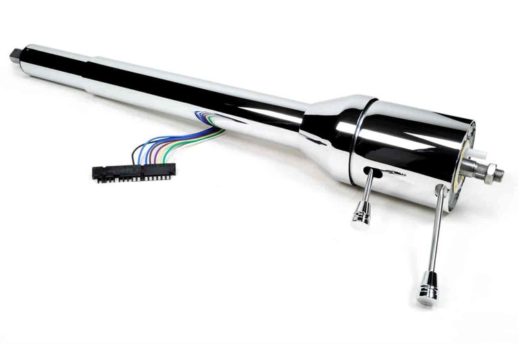 Steering Column Collapsible Tilt 28in. Chrome CUSTOM