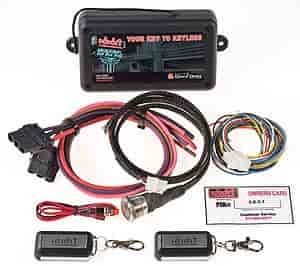 DELUXE Keyless Ignition System w/Blue 22mm Push Button