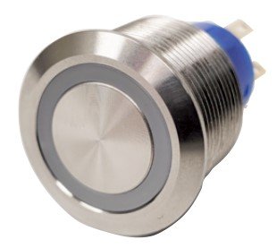 Push-to-Start Ignition System w/Dash or Column Mounted Metal Button [22 mm]