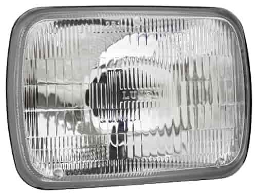7" x 6" Rectangular Conversion Headlight Plain does not include bulb