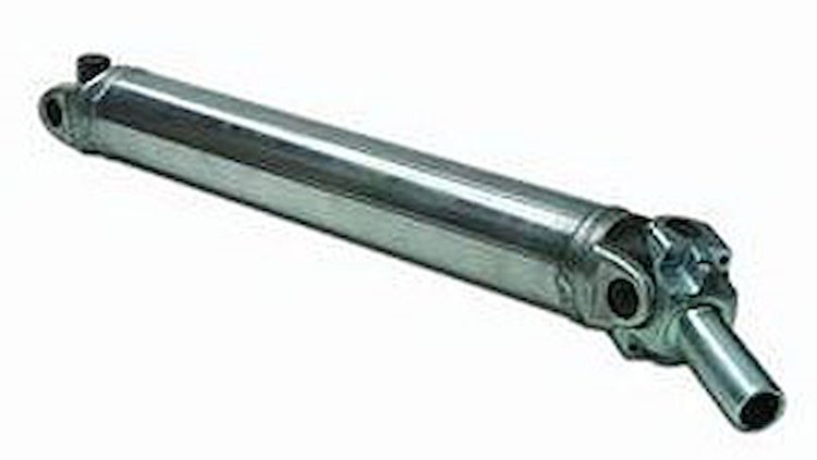 Custom Aluminum Driveshaft, Polished 3" Tube [1310 Series U-Joints & Chrome Transmission Yoke]