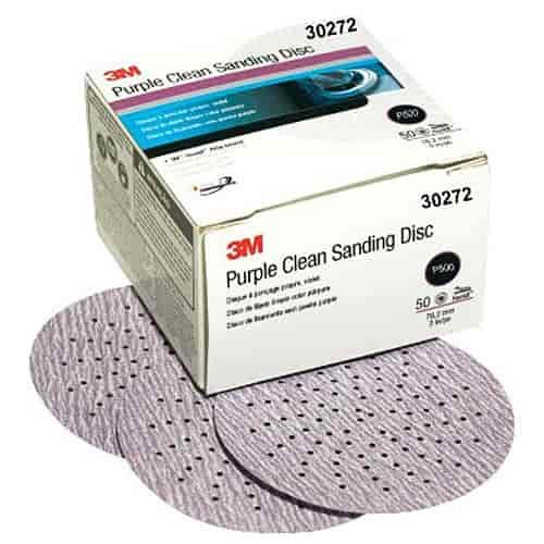3" Purple Clean Sanding Discs P500 Grit