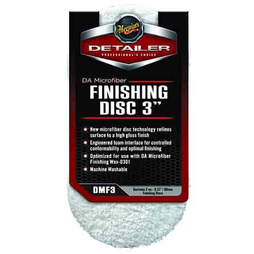 Dual Action Microfiber Finishing Discs 3" Dia.