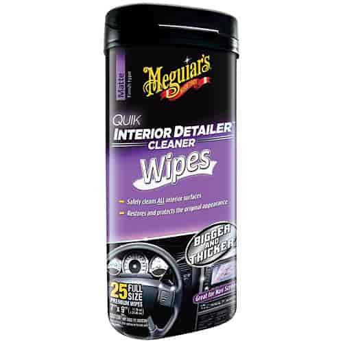 Quik Interior Detailer 25 Full Size Wipes