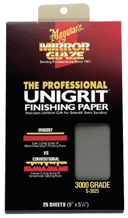 Mirror Glaze Unigrit Finishing Paper 3,000 Grit