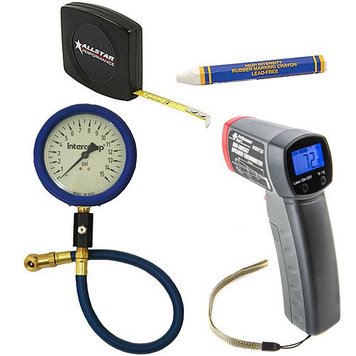 Drag Tire Maintenance Kit Includes: Intercomp 0-15PSI Tire Pressure Gauge