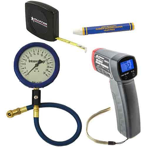 Drag Tire Maintenance Kit Includes: Intercomp 0-30PSI Tire Pressure Gauge