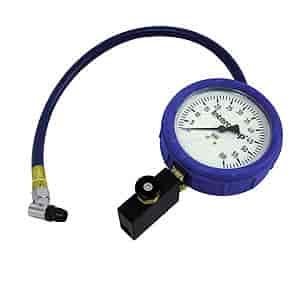 Fill, Bleed, & Read Air Pressure Gauge 4" Face
