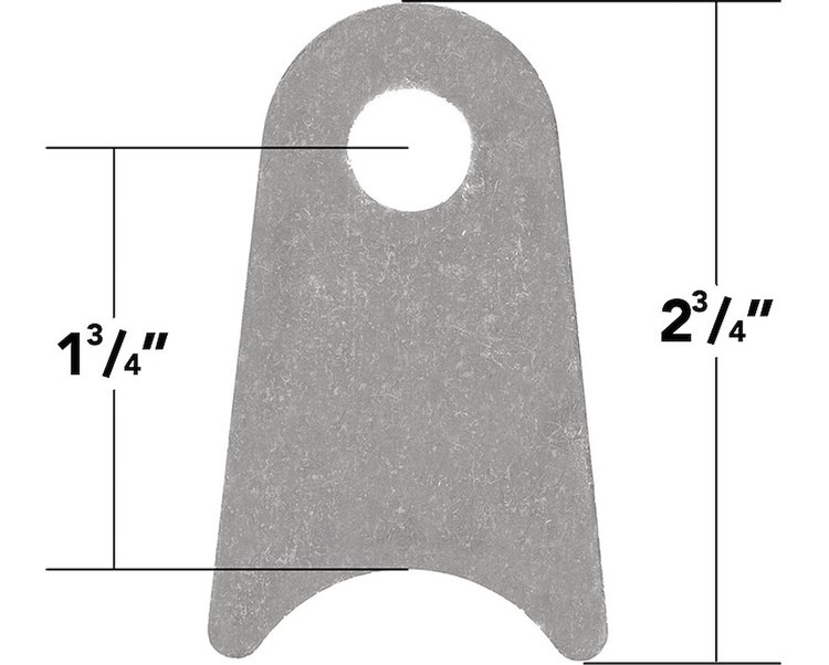 Weld On Coped Tabs 1/2" hole