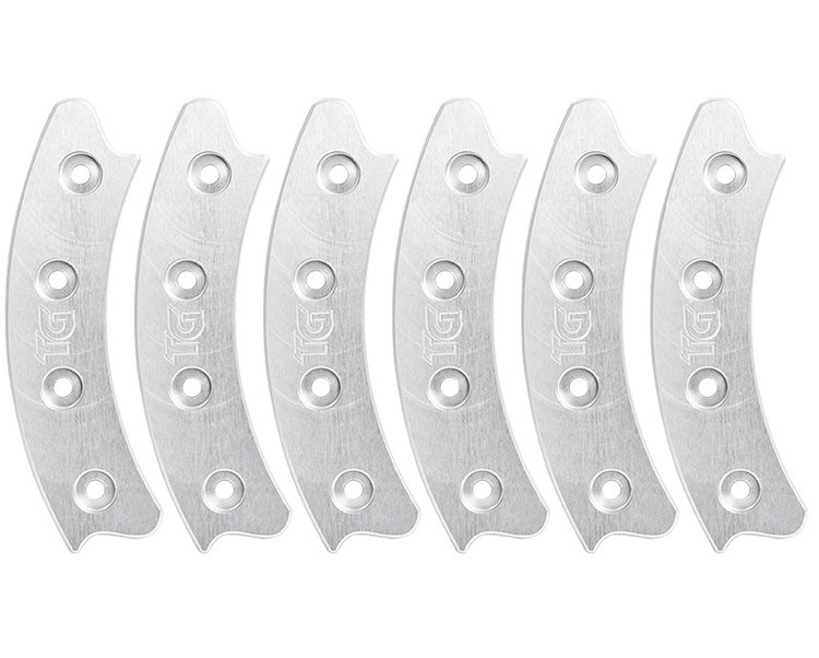 Beadlock Ring Segmented 17 Clear Satin Set of 6