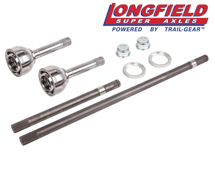 Longfield Gun-Drilled 30-Spline Super Axle Set for Select 1990-1997 Toyota FJ80 Land Cruiser, Lexus LX 450