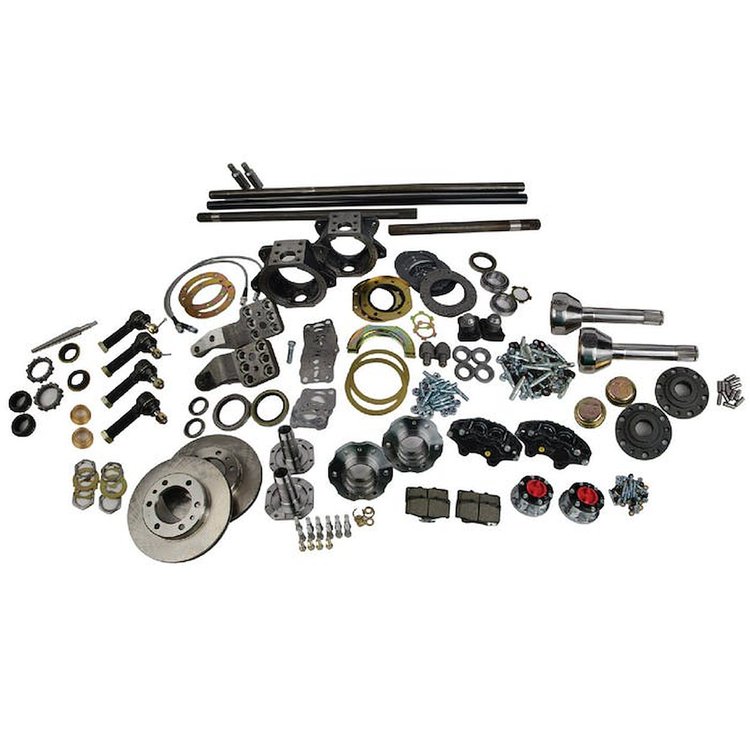304166-1-KIT Knuckle Swap Kit, TG - FJ40 - Regular Spline Birfield - Trunnion Bearing Eliminator - Studless Hub