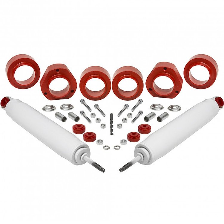Low Range Off-Road Complete 2 in. Budget Lift Kit w/Rear Shocks [1989-1998 Chevy/Geo Tracker & Suzuki Sidekick]