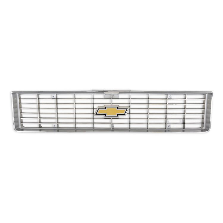 04-168 C/K Chevy Grille, w/ Bowtie, Chrome, 1973-1974 Chevy C/K Series Pickup & Blazer/Suburban