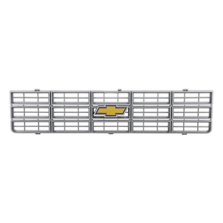 04-171 C/K Chevy Grille, w/ Bowtie, Argent Grey, 1977-1979 Chevy C/K Series Pickup & Blazer/Suburban