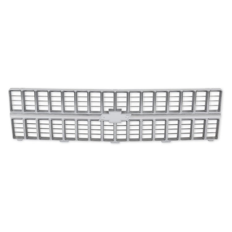 04-174 C/K Chevy Grille, w/ Bowtie Mount, Chrome, 1981-1982 Chevy C/K Series Pickup & Blazer/Suburban