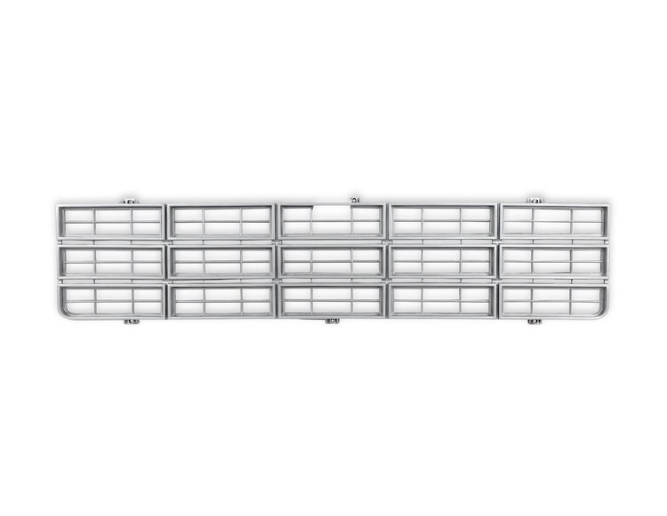 04-310 C/K Chevy Grille, without Bowtie, Silver, 1977-1979 Chevy C/K Series Pickup & Blazer/Suburban