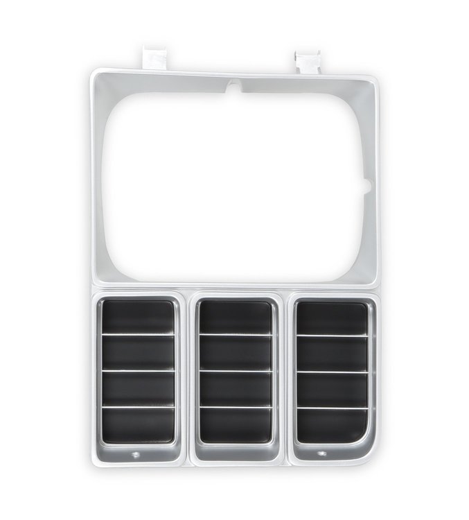 04-327 Headlight Bezel, Single Square Head Light, Left, 1979-1980 Chevy/GMC C/K Series Truck, Blazer/Jimmy & Suburban
