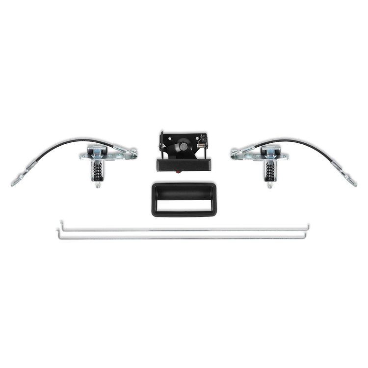 04-447 GMT400 Tailgate Component Set, Black, 1988-1998 GMT400 Series (OBS) Fleetside Pickup