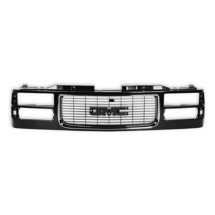04-476 GMT400 GMC Grille, Composite Headlights, Black/Chrome, 1994-1998 GMC GMT400 Series (OBS) Pickup