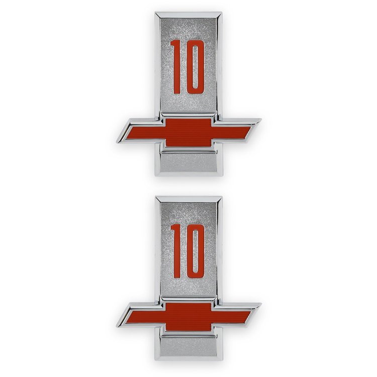 04-566 C/K Fender Badge Pair, Chevy 10, 1963 C/K Series Pickup