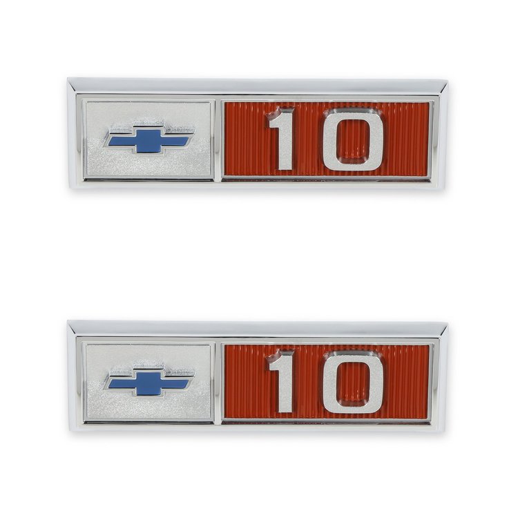04-570 C/K Fender Badge Pair, Chevy 10, 1965 C/K Series Pickup