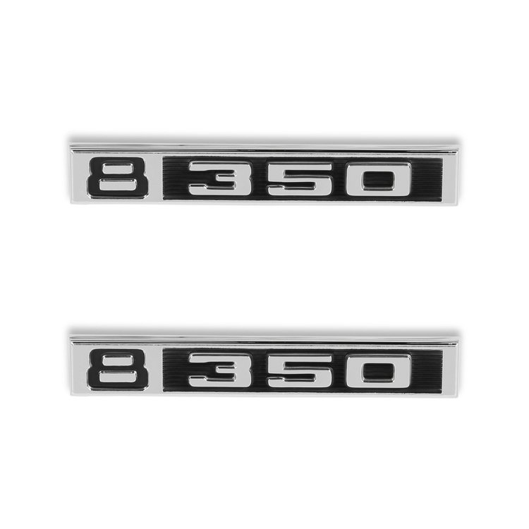 04-581 C/K Fender Badge Pair, 8/350, 1969-1972 C/K Series Trucks