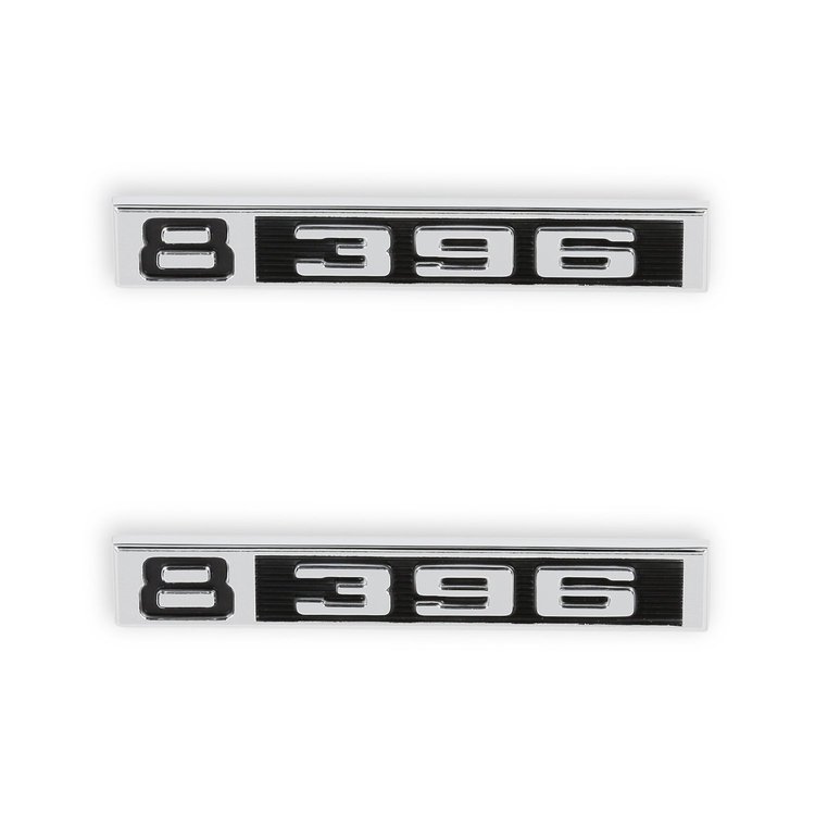 04-582 C/K Fender Badge Pair, 8/396, 1969-1972 C/K Series Trucks