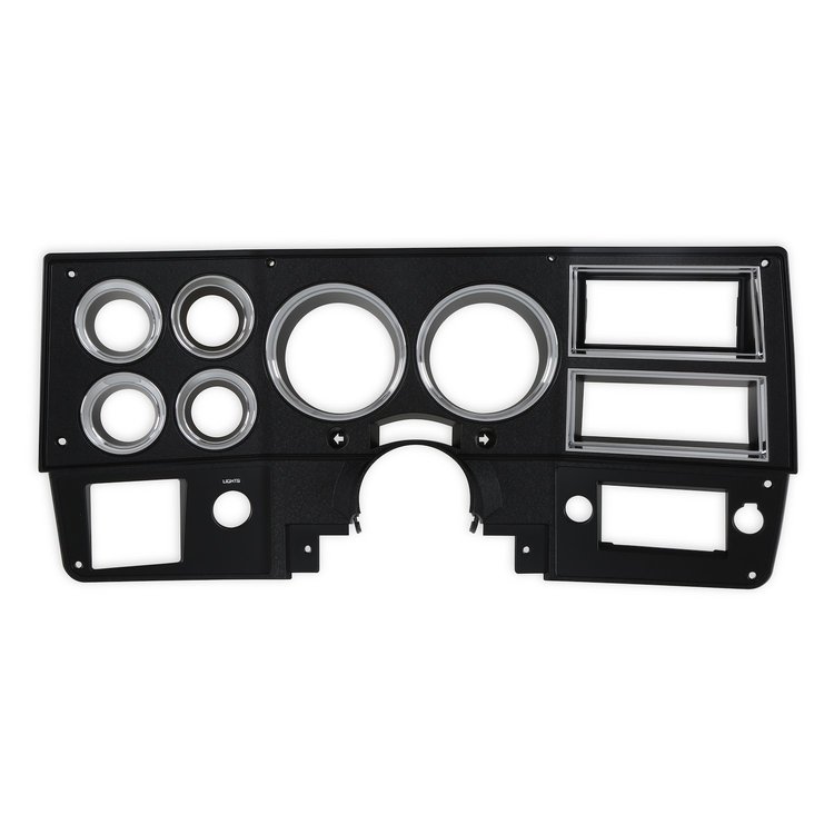 05-218 Instrument Cluster Bezel 1984-1987 Chevy/GMC C/K Series Trucks & 1984-1988 Blazer/Jimmy, Suburban, With A/C, Black/Chrome