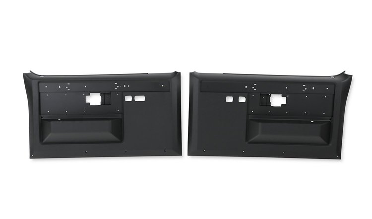 05-280 C/K Silverado Door Panels, Black, Power, 1981-1987 C/K Series Silverado Trucks, Power Locks, Power Windows