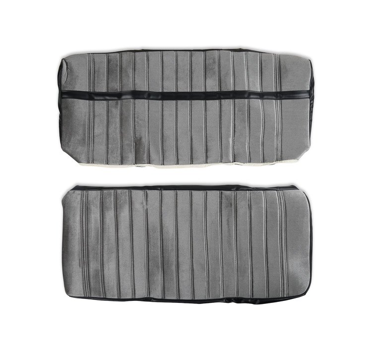 05-290 C/K Seat Upholstery Kit, Cloth/Vinyl, Black/Silver, 1973-1980 C/K Series Standard Cab Pickup
