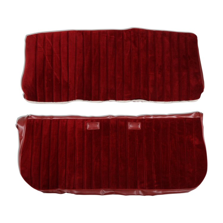 05-296 Seat Upholstery Kit, Full Pleat Cloth/Vinyl, Maroon/Burgundy, 1981-1987 C/K Series Pickup