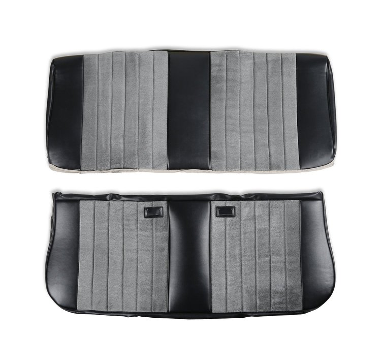 05-310 Seat Upholstery Kit, Standard Pleat Cloth/Vinyl, Black/Silver, 1981-1987 C/K Series Pickup