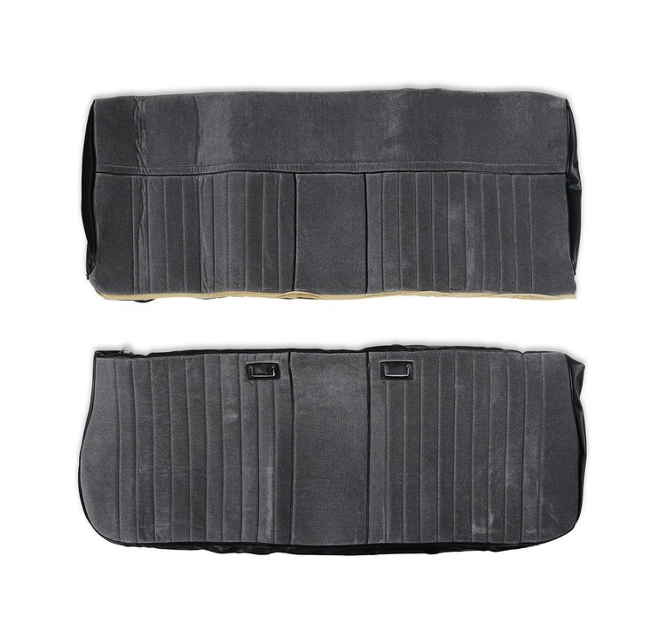 05-320 Seat Upholstery Kit, Deluxe Pleat Cloth/Vinyl, Black/Silver, 1981-1987 C/K Series Pickup