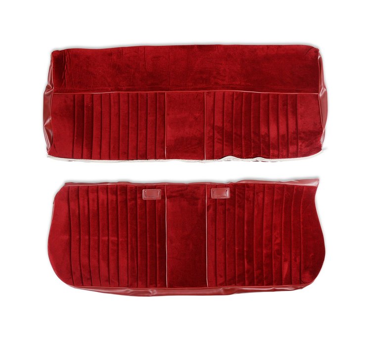 05-321 Seat Upholstery Kit, Deluxe Pleat Cloth/Vinyl, Maroon/Burgundy, 1981-1987 C/K Series Pickup
