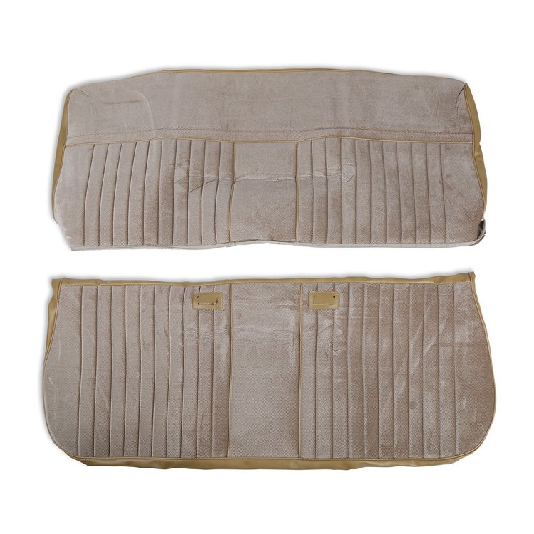 05-323 C/K Seat Upholstery Kit, Deluxe Pleat Cloth/Vinyl, Tan, 1981-1987 C/K Series Pickup