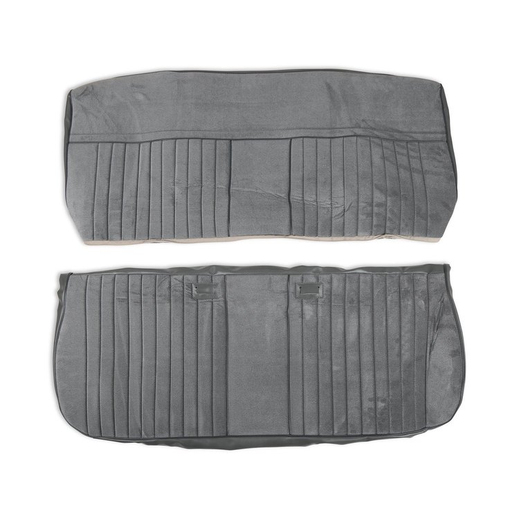05-324 Seat Upholstery Kit, Deluxe Pleat Cloth/Vinyl, Grey/Charcoal, 1981-1987 C/K Series Pickup